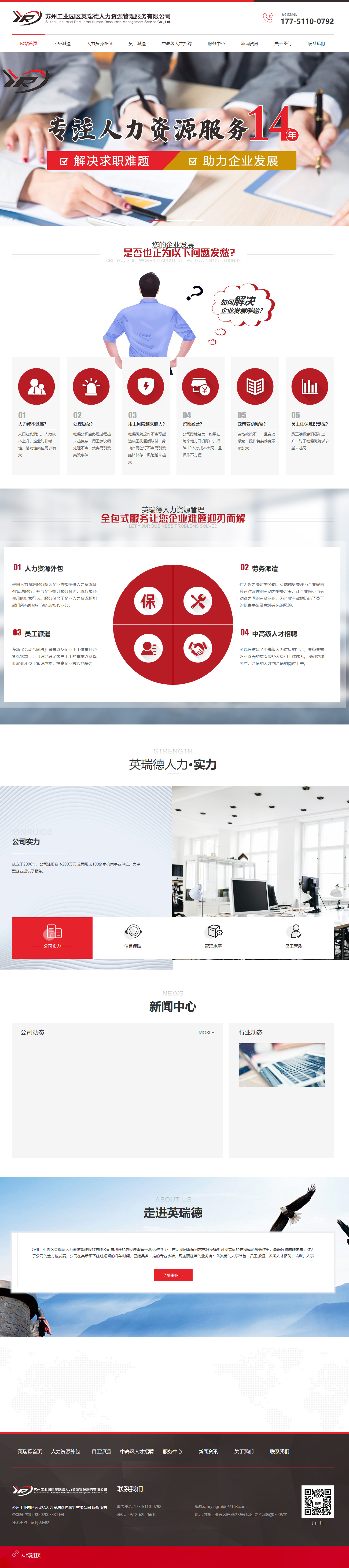 英瑞德勞務(wù)派遣網(wǎng)站開發(fā)建設(shè)制作案例 PC端預(yù)覽圖