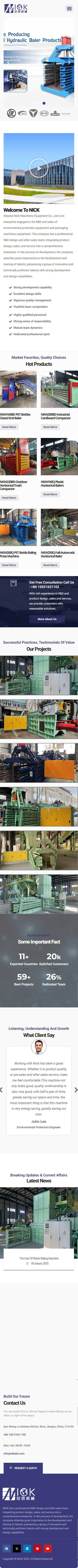 陜西霓科機(jī)械設(shè)備有限公司包裝機(jī)械設(shè)備外貿(mào)英文網(wǎng)站制作建設(shè)案例 手機(jī)端預(yù)覽圖